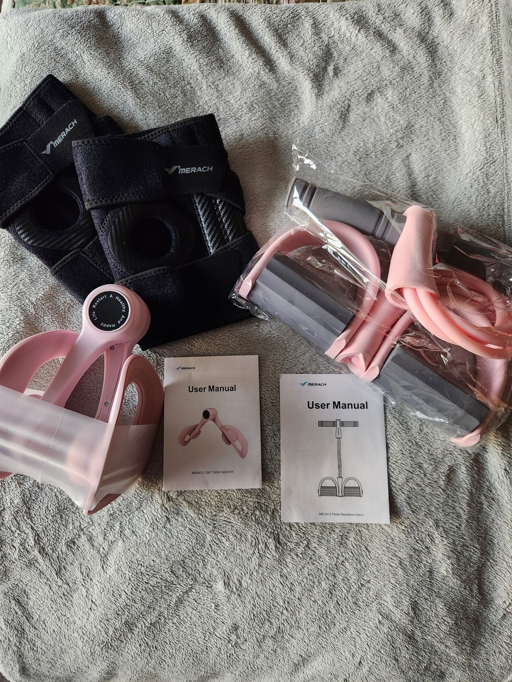 Merach Pink Home Fitness Kit